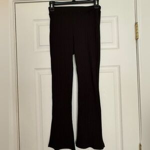 BP Ribbed Black Flare Pants